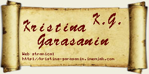Kristina Garašanin vizit kartica